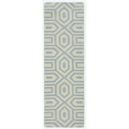 Palacedesigns 2 ft. 3 in. x 7 ft. 6 in. Runner Wool Grey Area Rug - Grey - 2 ft. 3 in. x 7 ft. 6 in. PA3654278